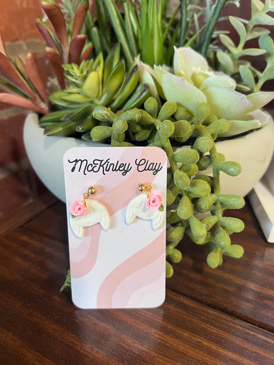 Floppy Ear Floral Bunny Earrings