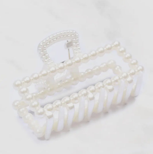 Pearl Hair Claw Clips