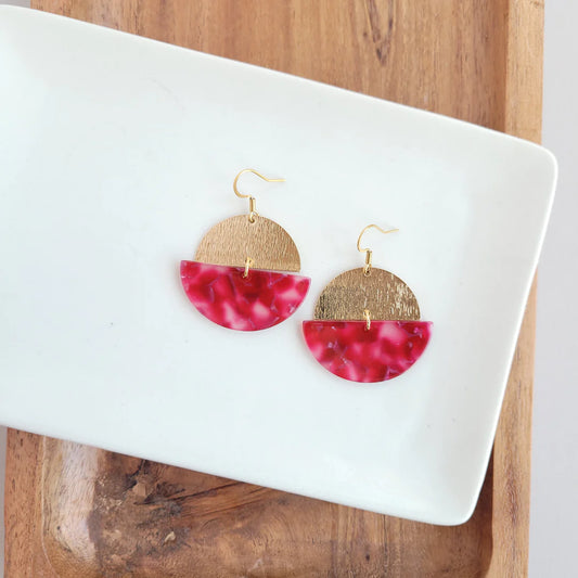 Clara Earrings in Rose Violet
