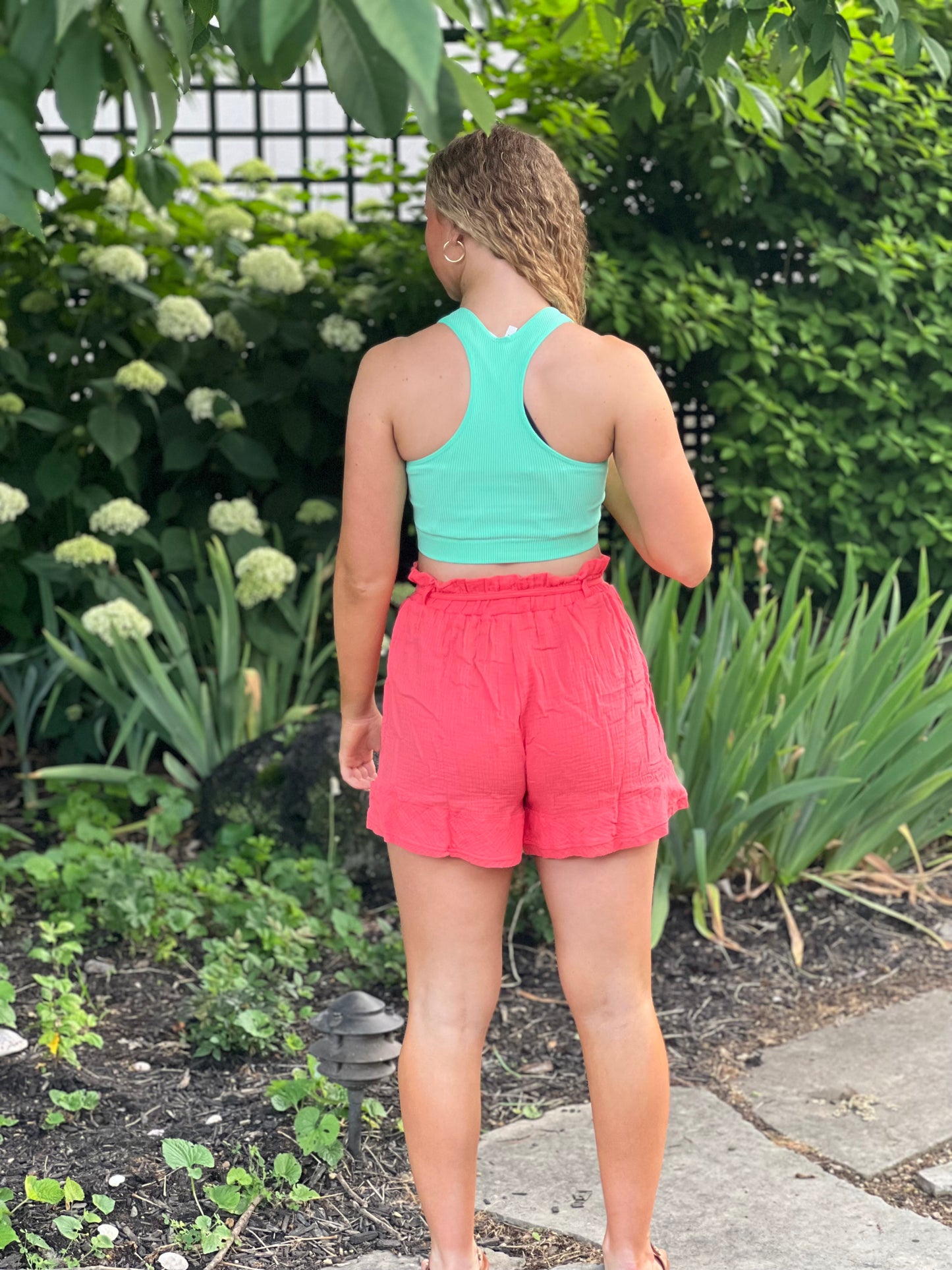 “Sydney” Coral Shorts