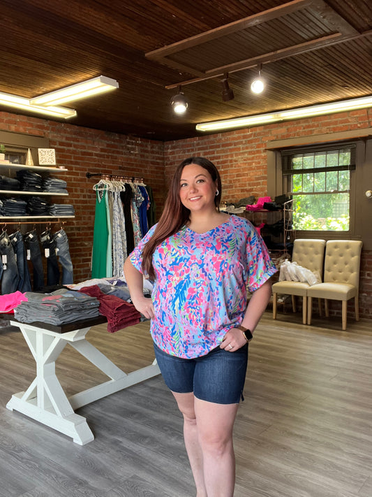 New Judy Blue Dark Denim Shorts