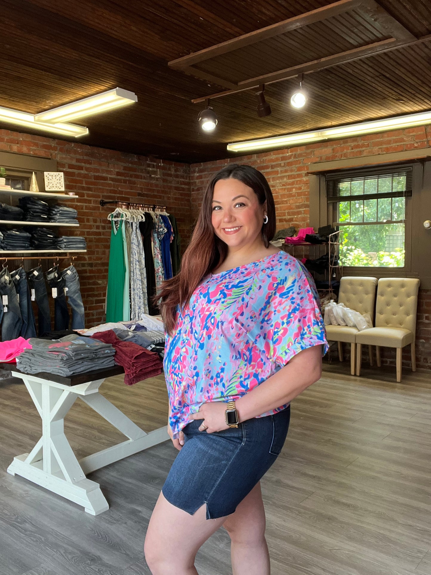 New Judy Blue Dark Denim Shorts