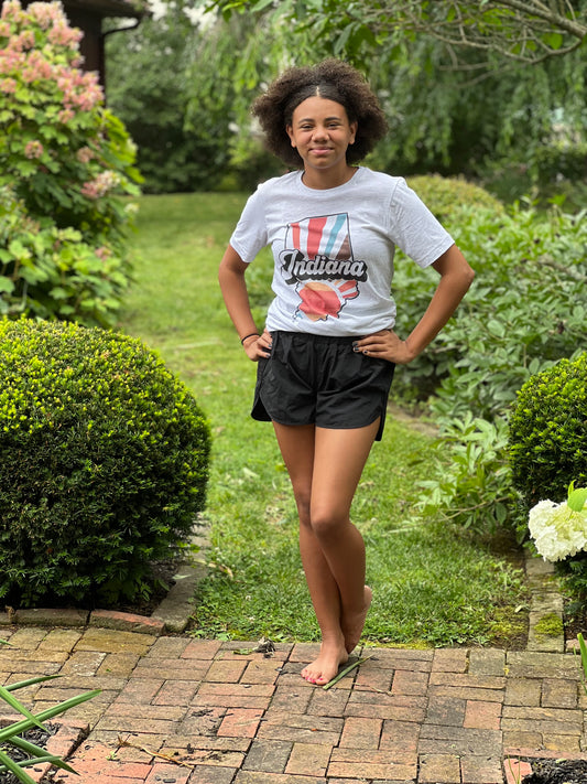 Windbreaker Smocked Running Shorts