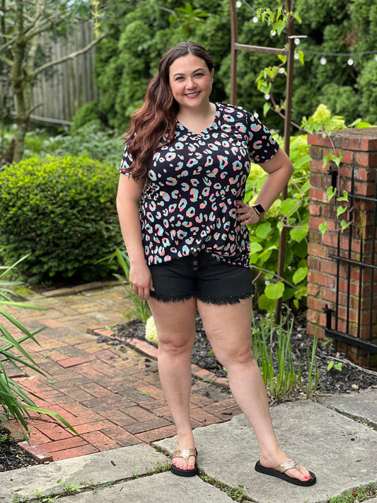 âLisa Leopardâ Blouse