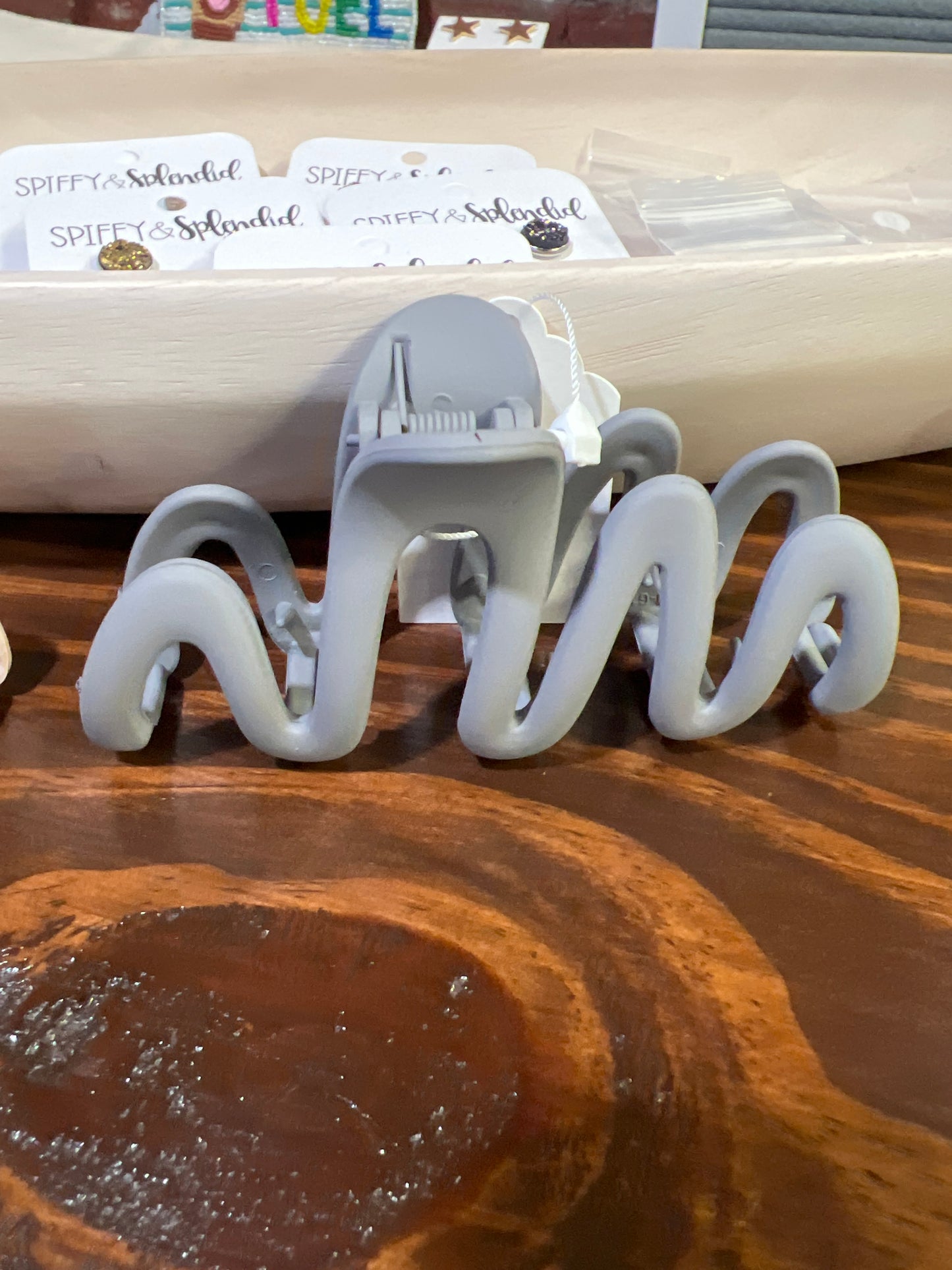 Squiggle Hair Claw Clip