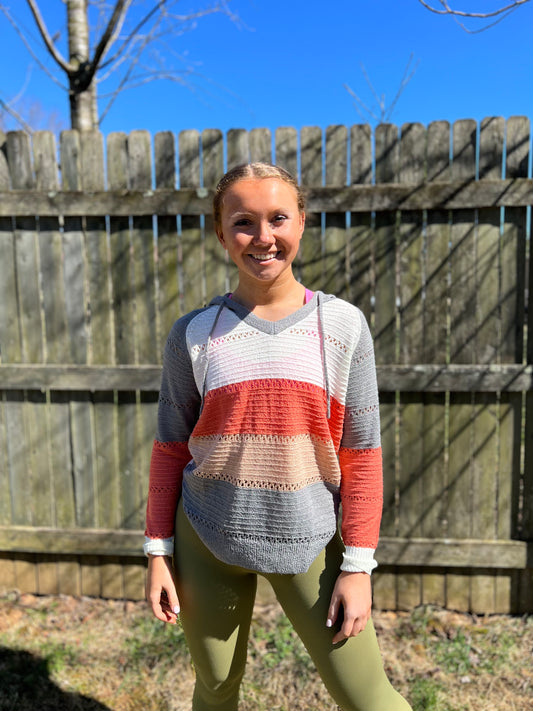 Beach Bonfire Knitted Hoodie