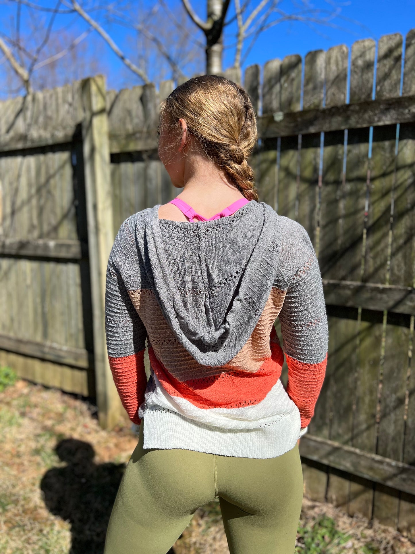 Beach Bonfire Knitted Hoodie