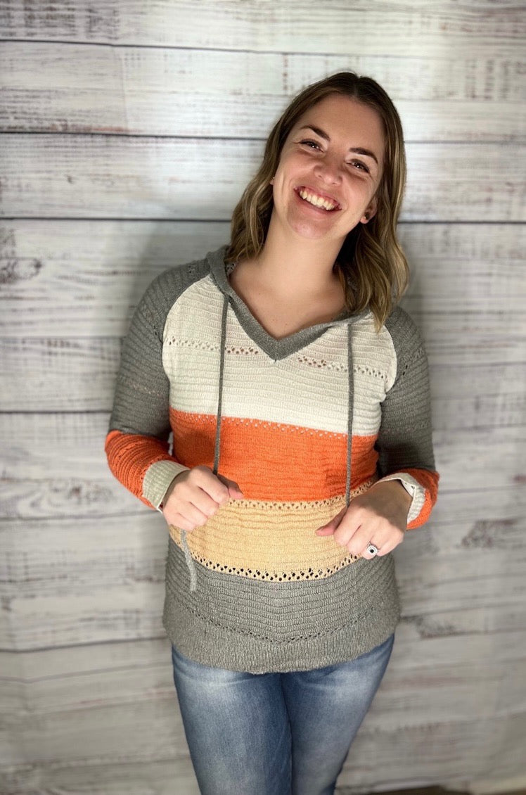 Beach Bonfire Knitted Hoodie