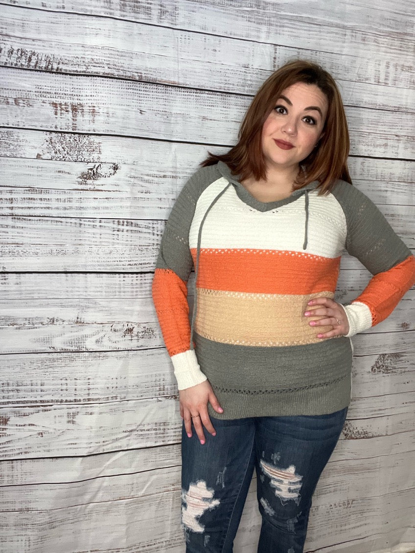 Beach Bonfire Knitted Hoodie