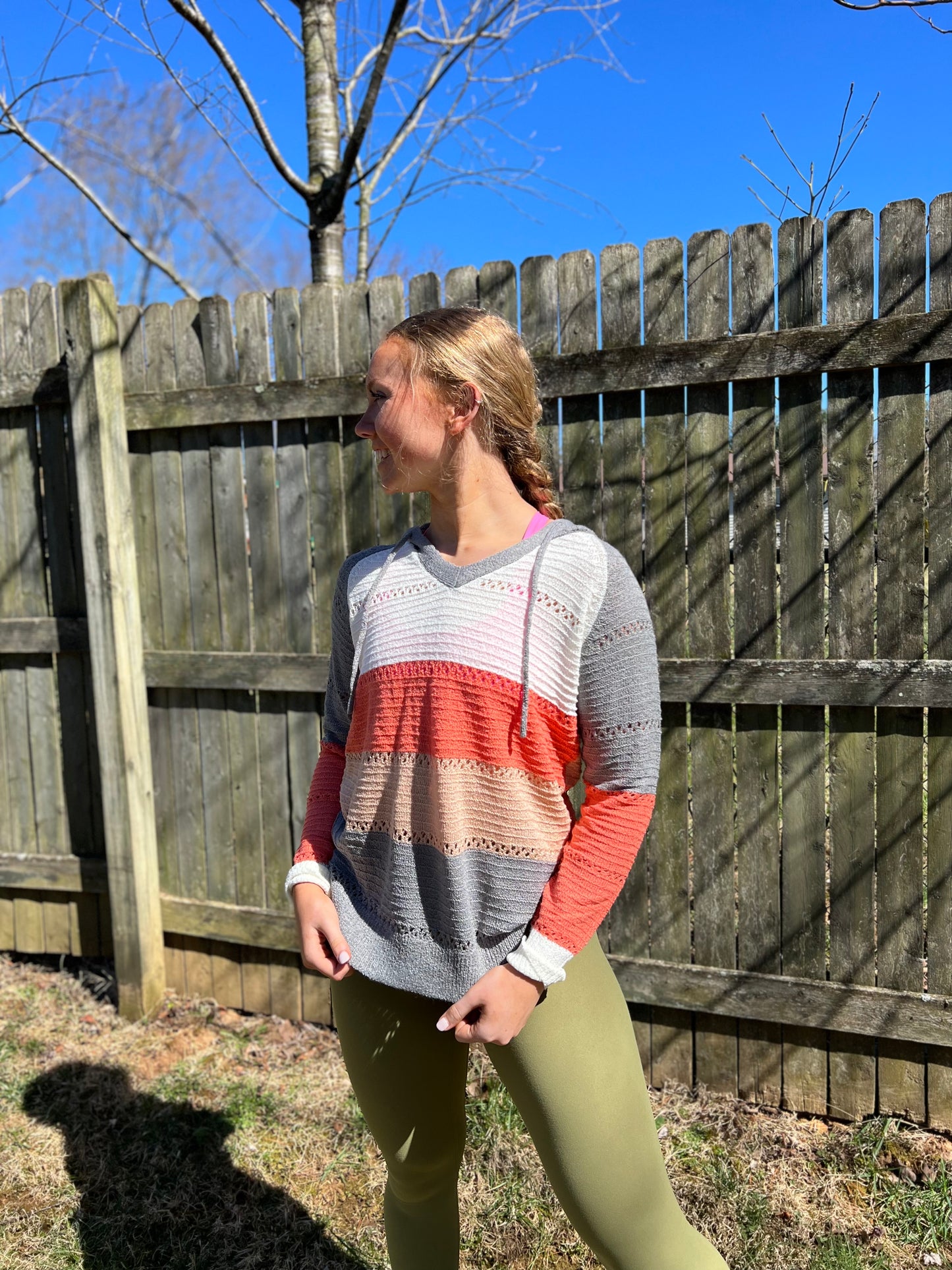 Beach Bonfire Knitted Hoodie
