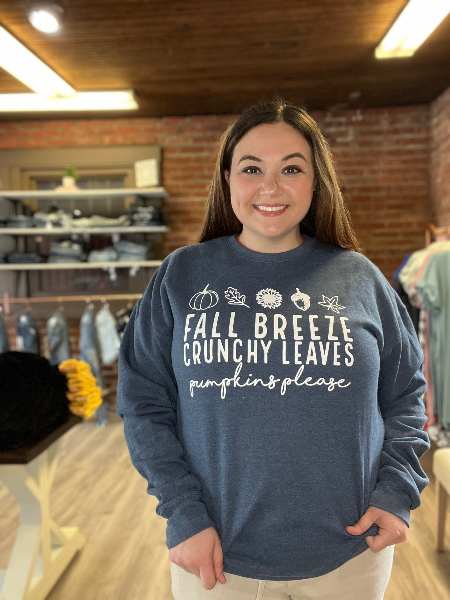Fall Breeze Graphic Fleece Sweatshirt