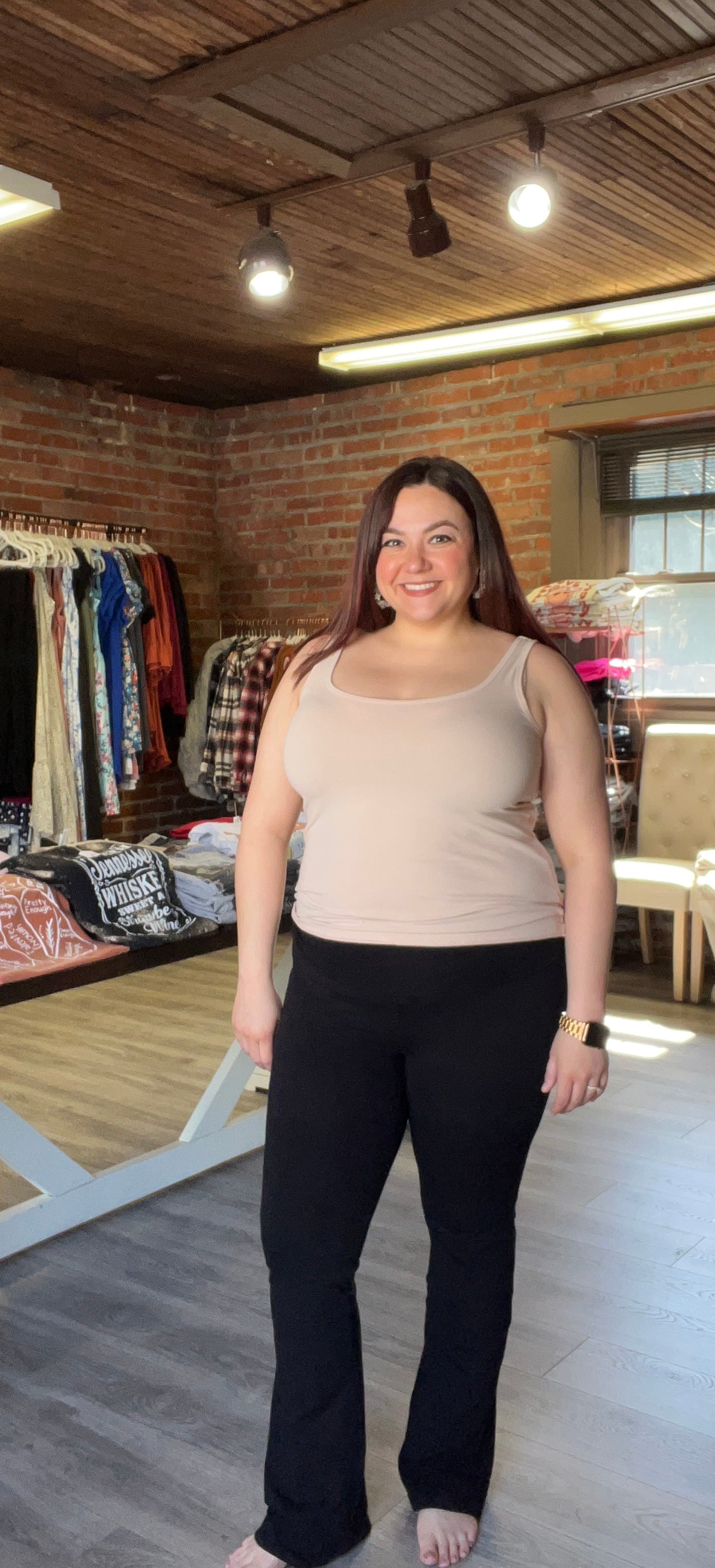 Black Fold Over Yoga Pants