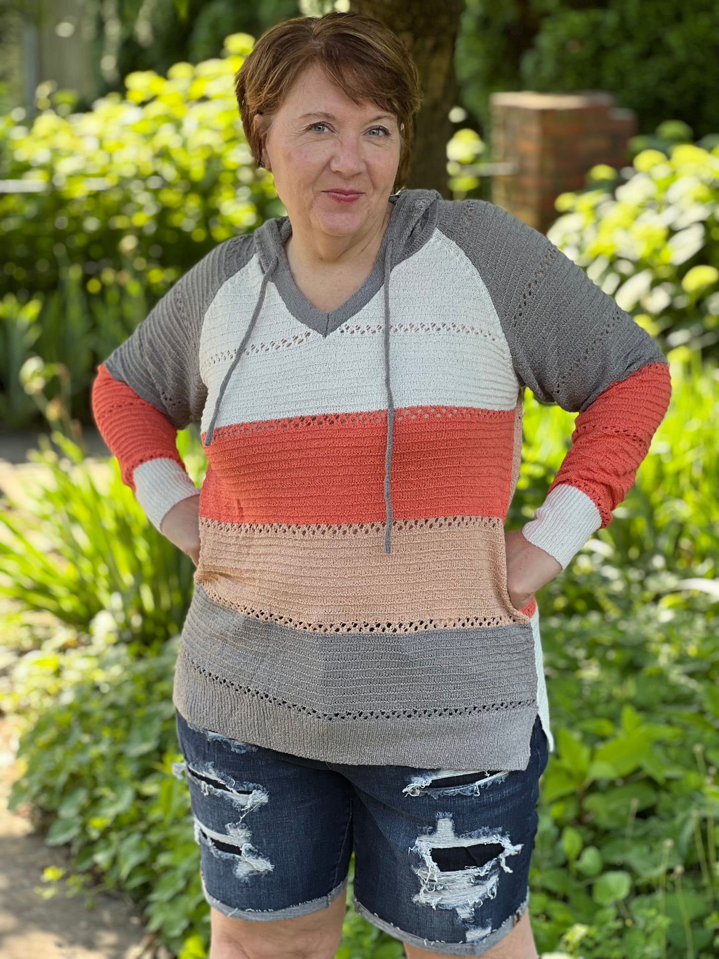 Beach Bonfire Knitted Hoodie