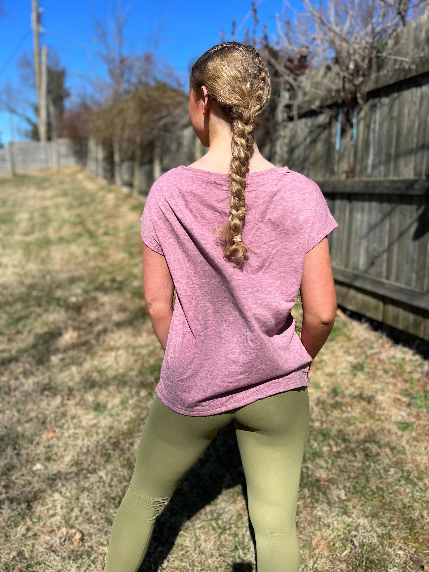 Pocketed Tee with Side Slits