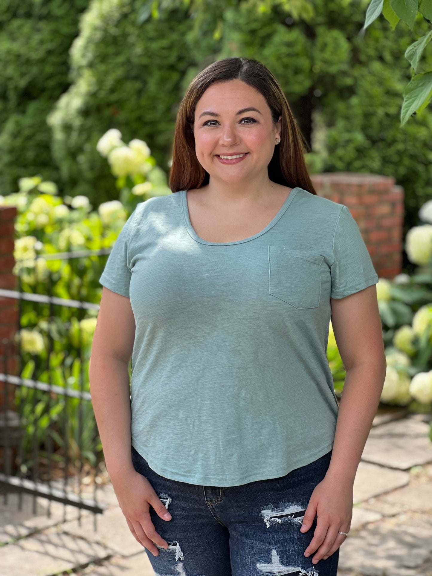 "The Minimal" Scoop Neck Tee