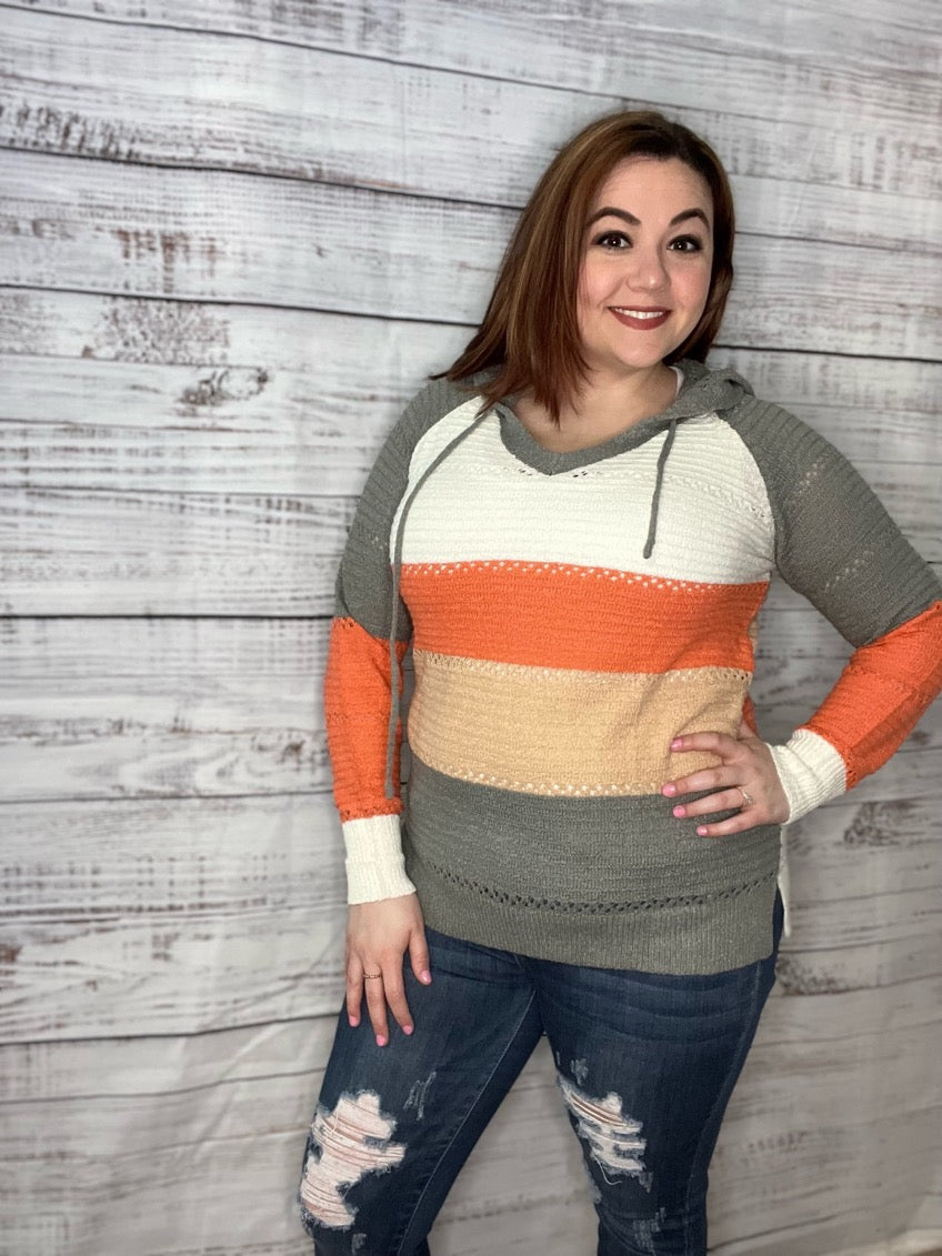 Beach Bonfire Knitted Hoodie
