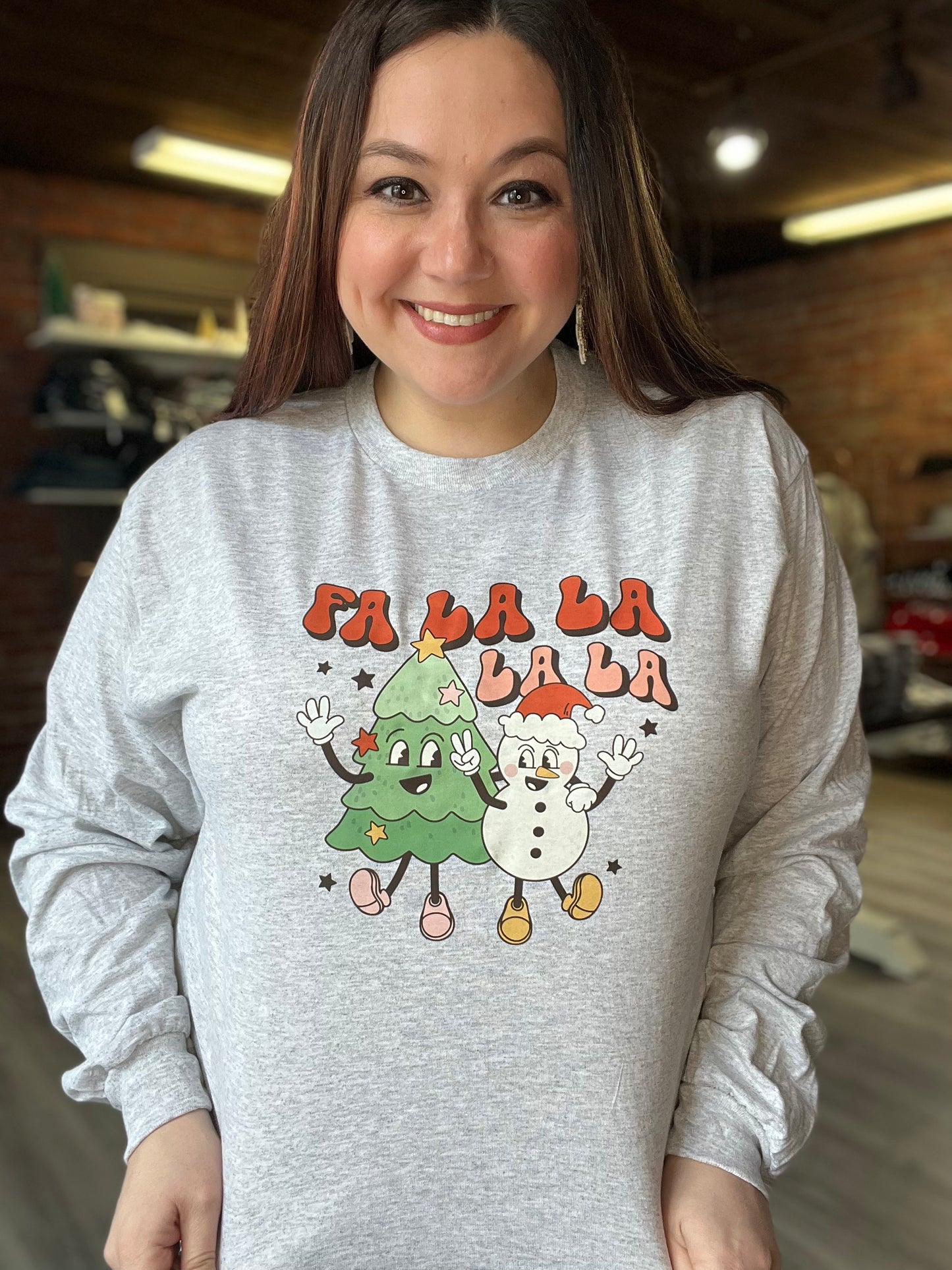 “Fa la la la la” Long Sleeve Graphic Tee