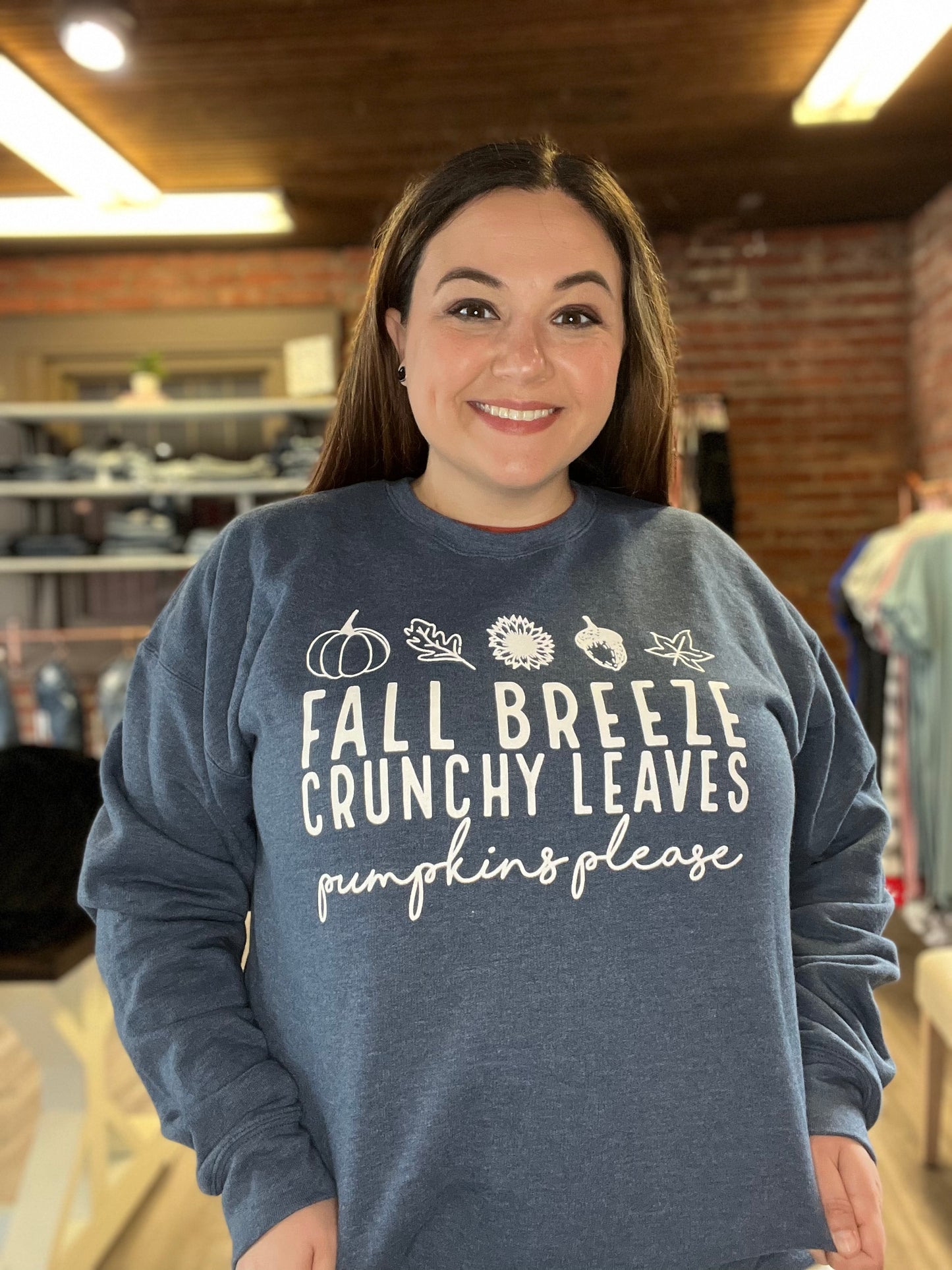 Fall Breeze Graphic Fleece Sweatshirt