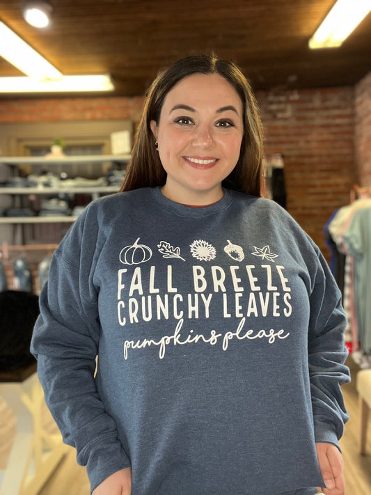Fall Breeze Graphic Fleece Sweatshirt