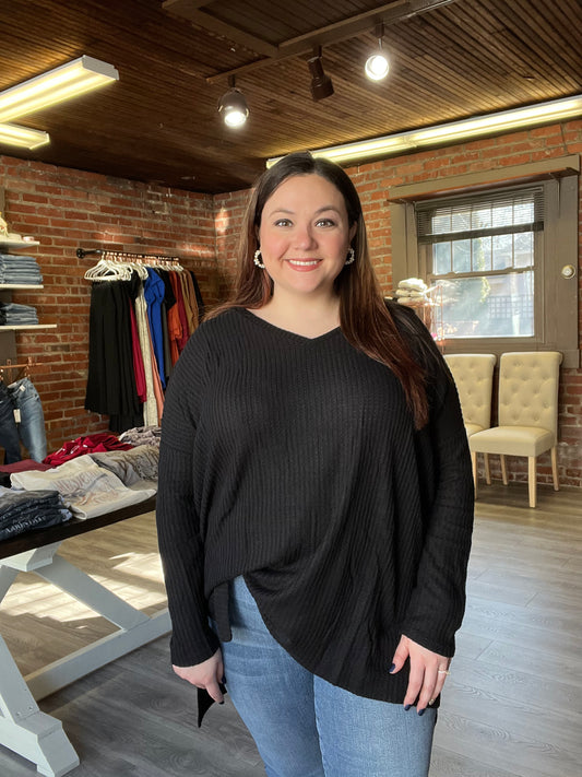 “ Sawyer” Waffle Tunic Top