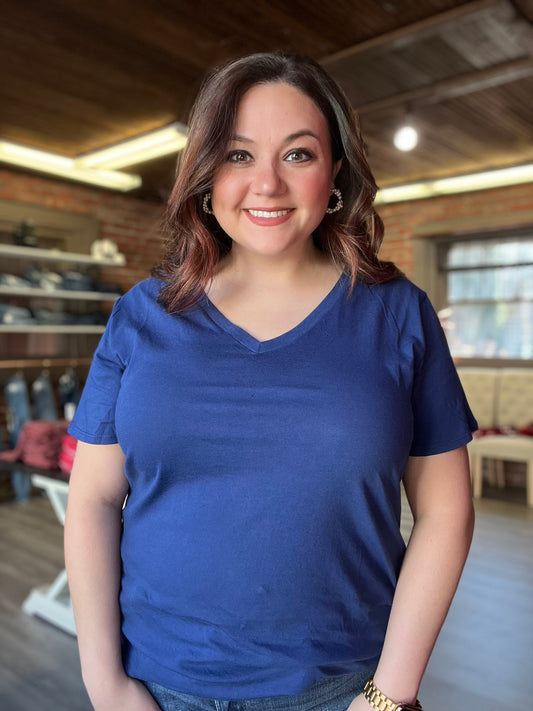 “Okay Karen!” Tee in Light Navy