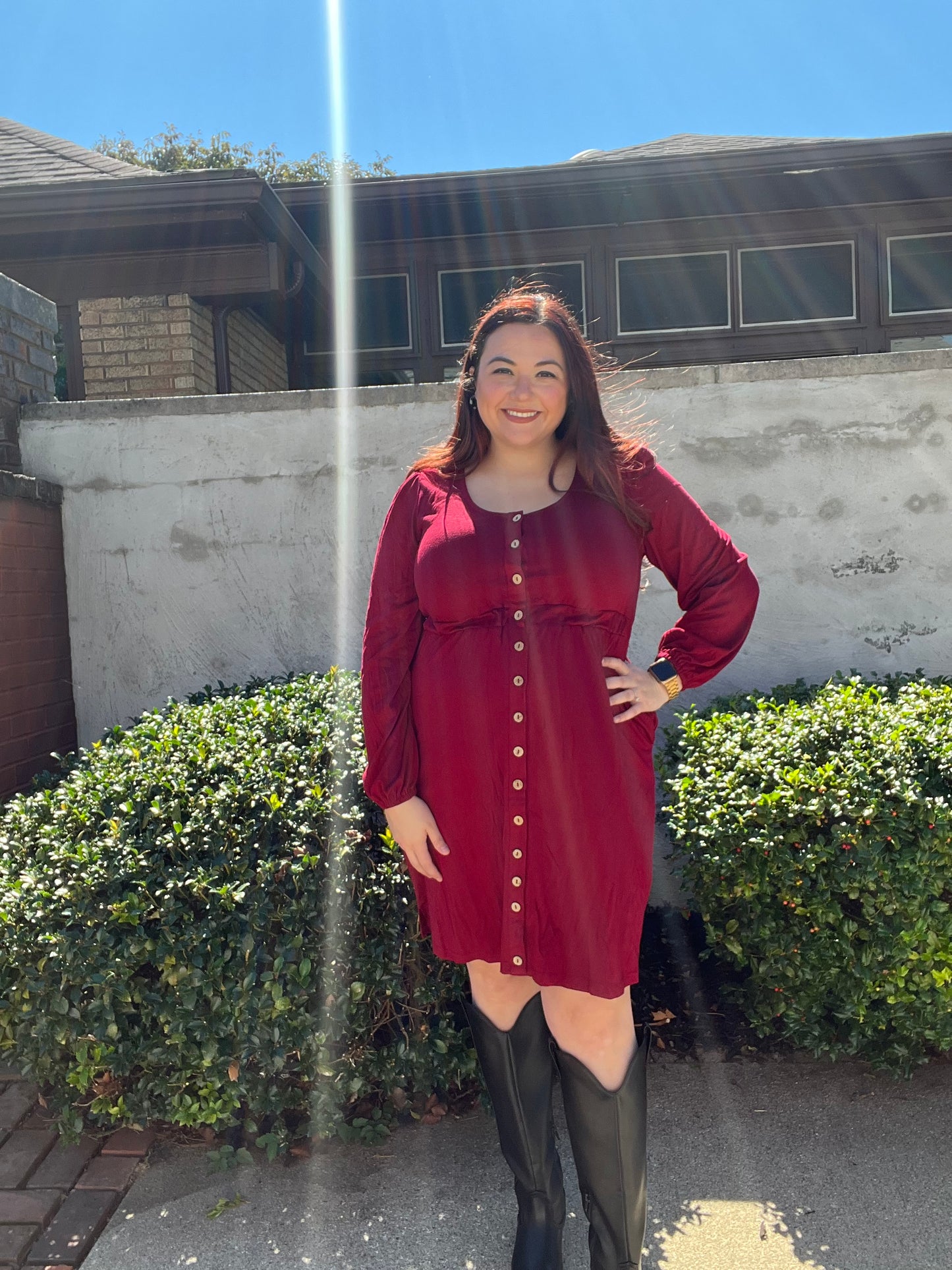 “Ginger” Button up Dress