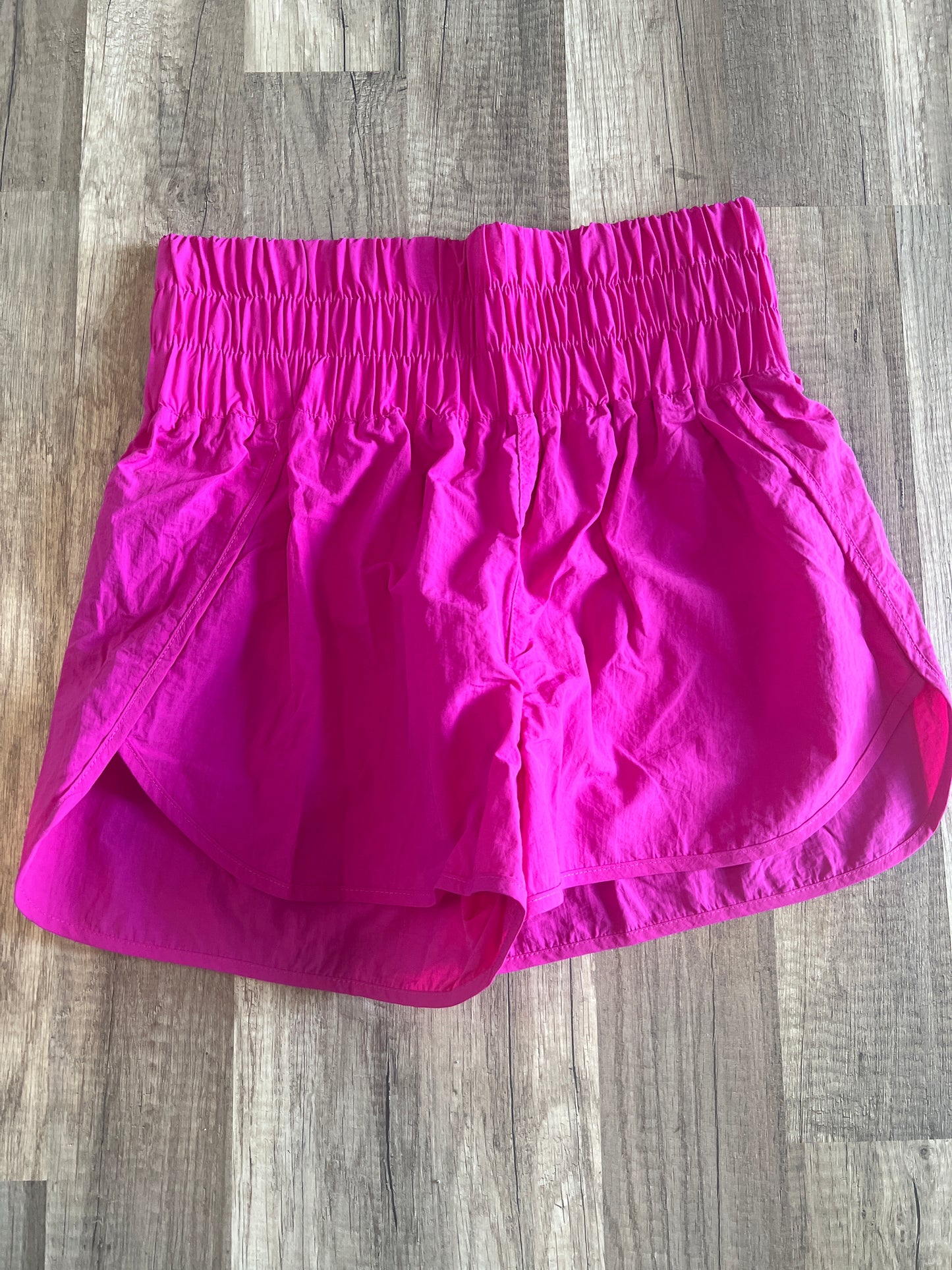 Windbreaker Smocked Running Shorts