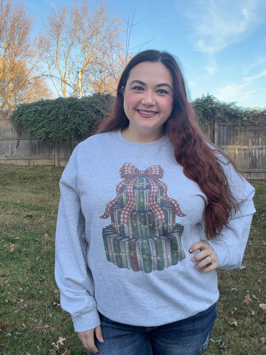 Book Christmas Tree Sweatshirt