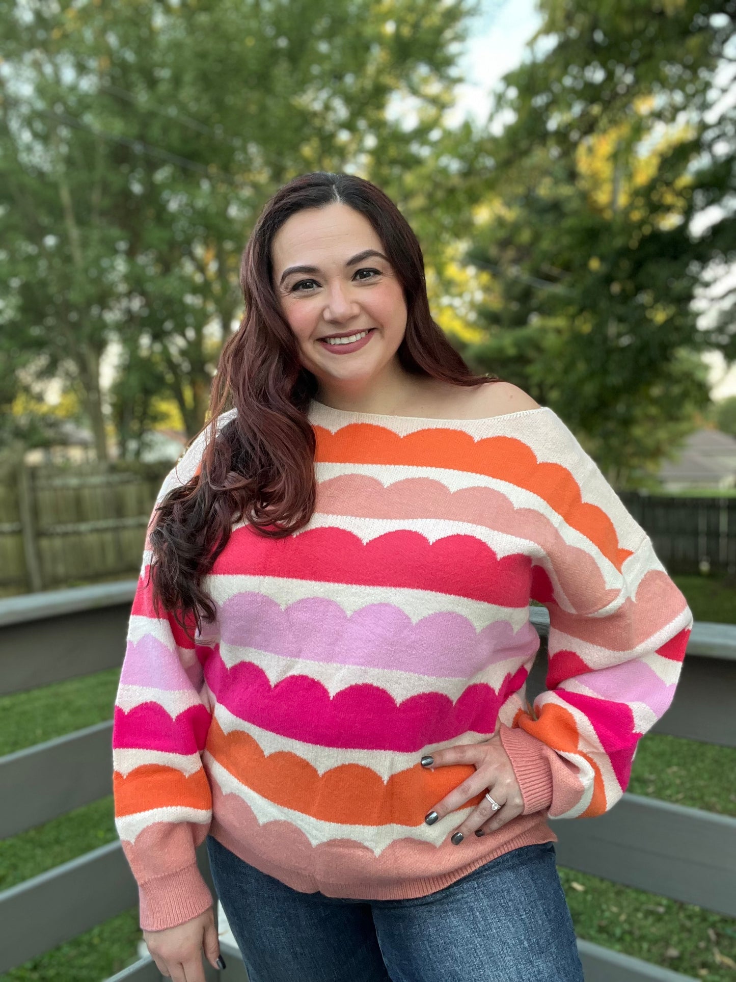 “Waves of Rose” Sweater