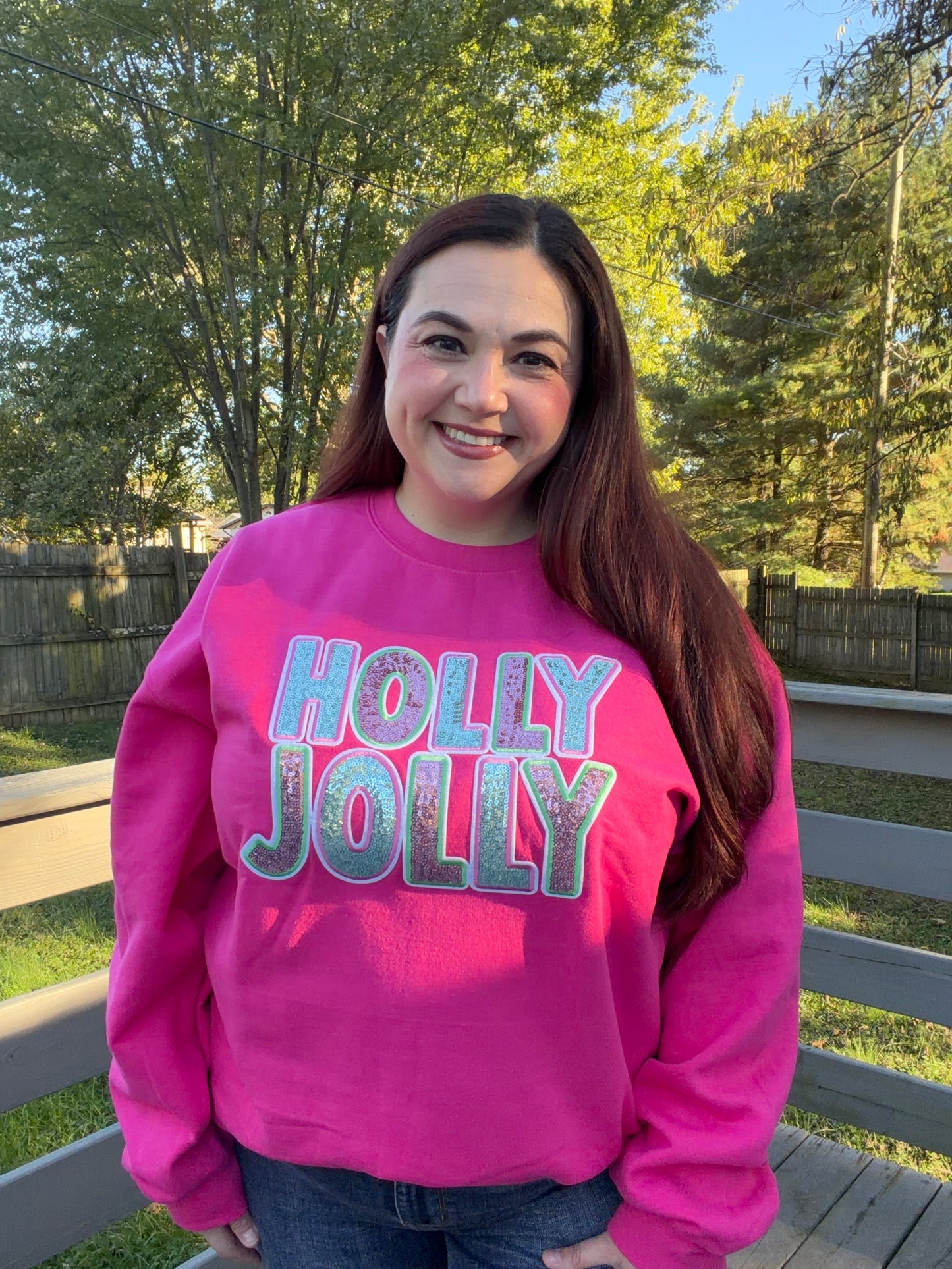 Sequins “Holly Jolly” Sweatshirt