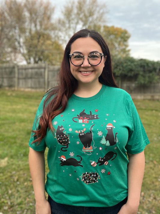 “Christmas Cats” Graphic Tee