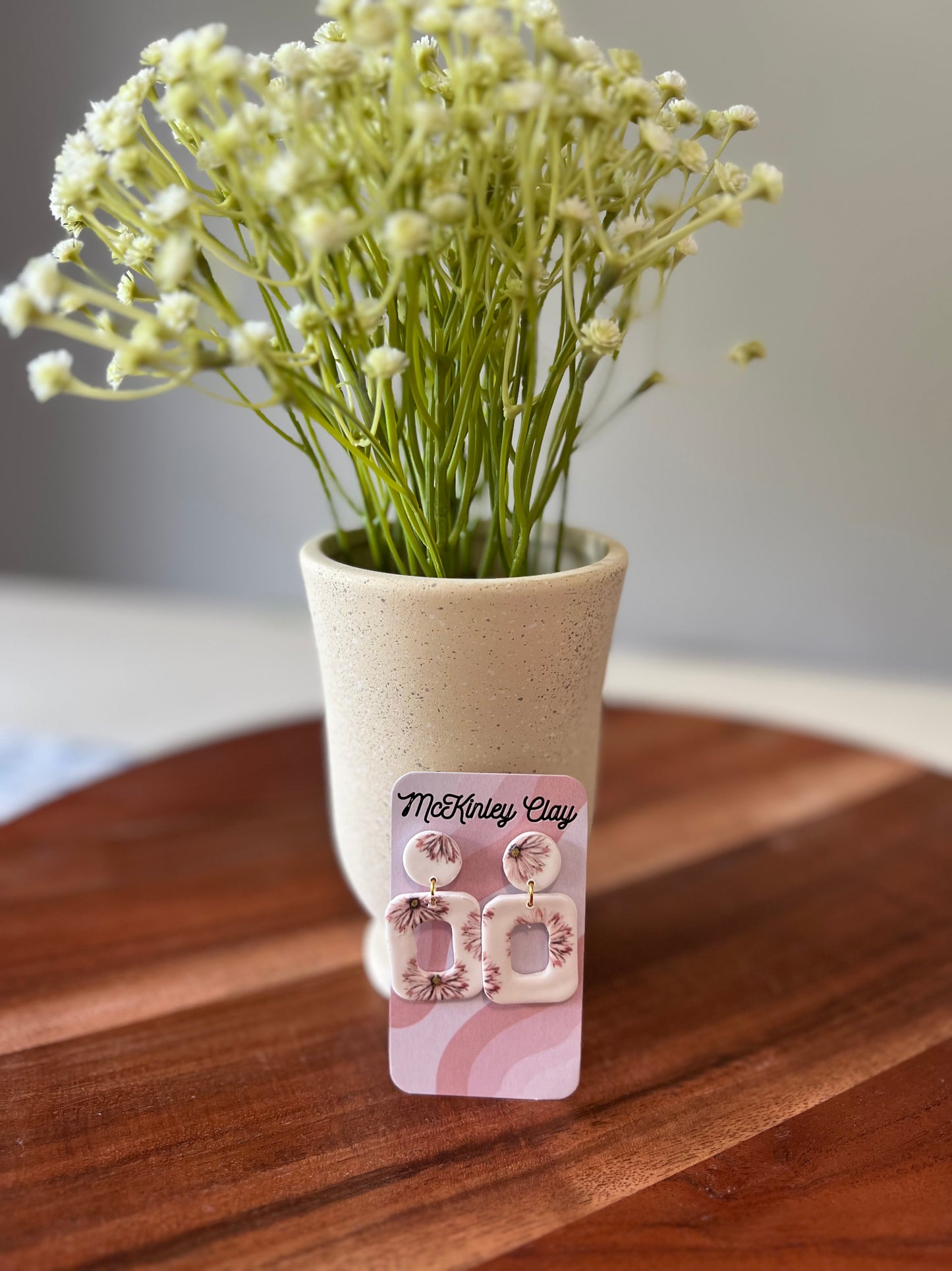 Fall Flower Dangle Earrings