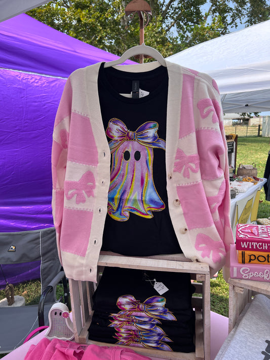 Colorful Ghost Girly Tee