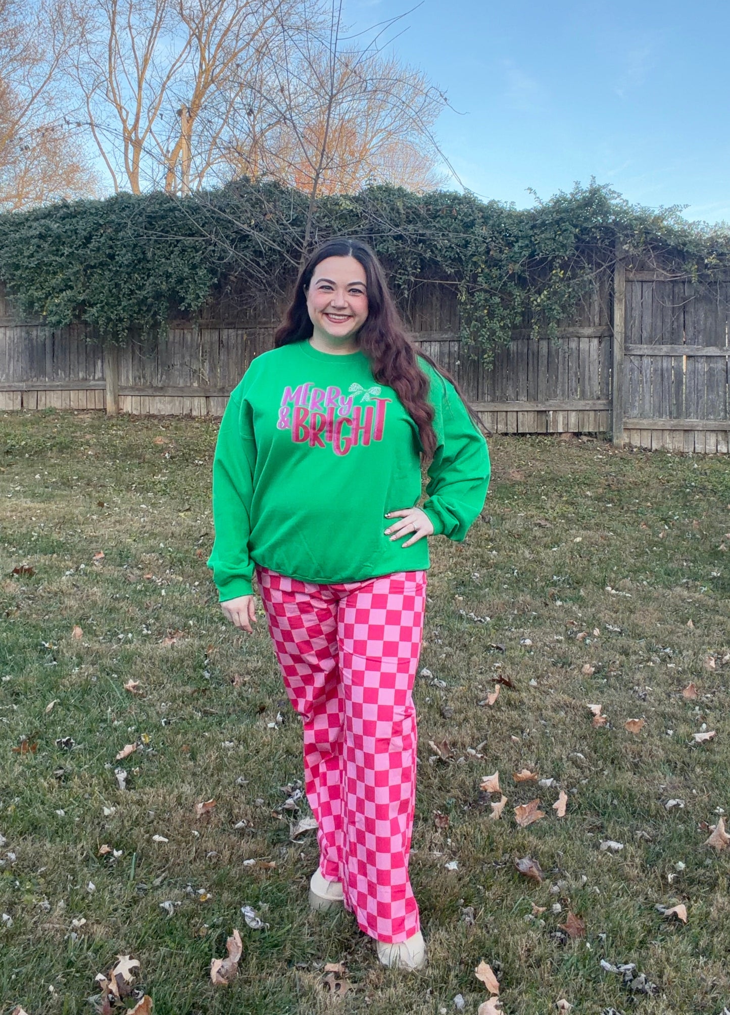 Pink Checkered Pants