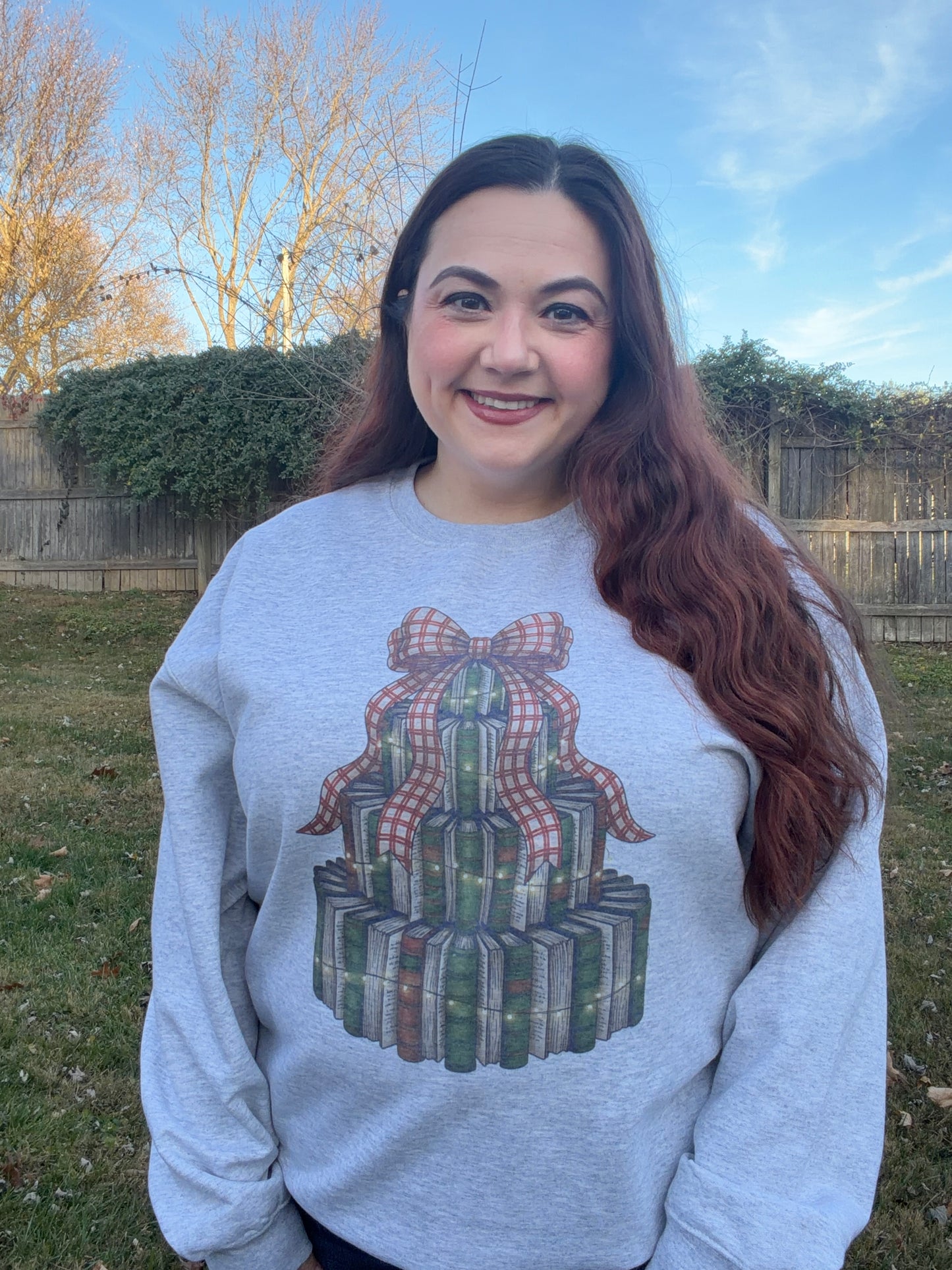 Book Christmas Tree Sweatshirt