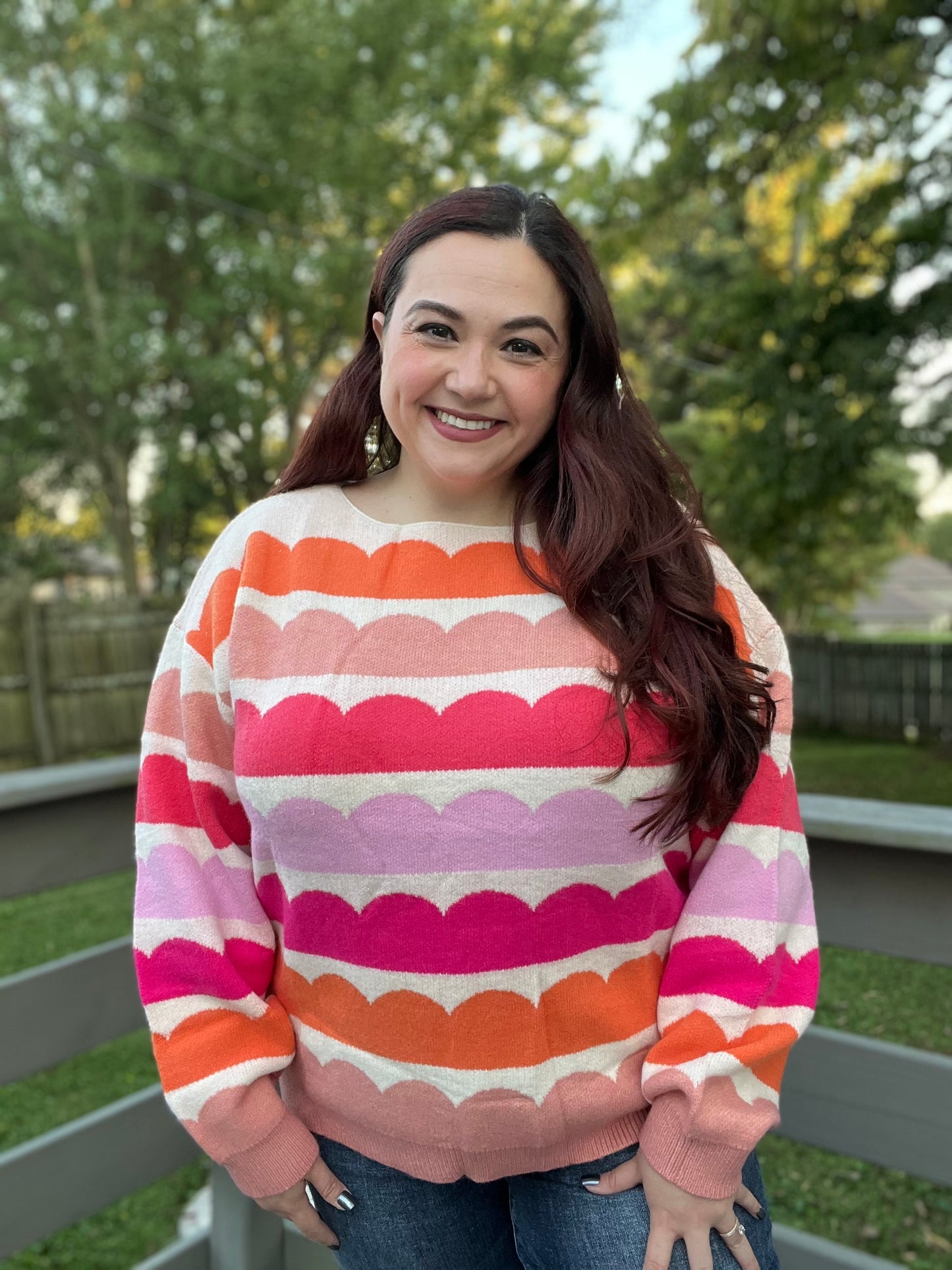 “Waves of Rose” Sweater