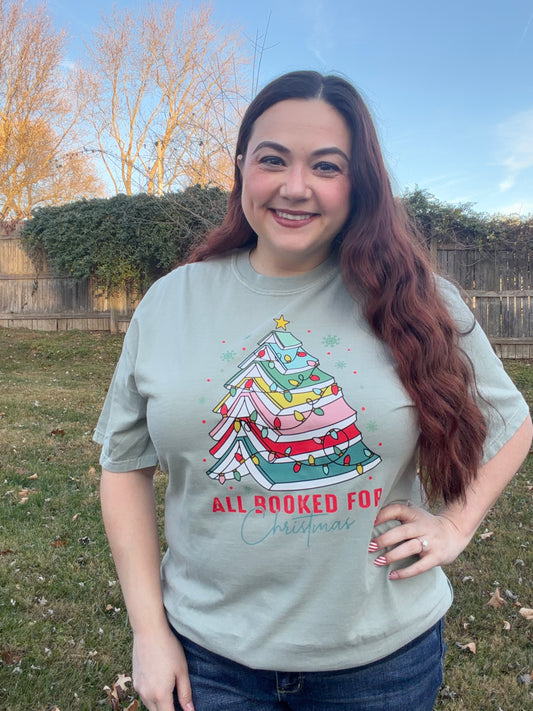 “All Booked for Christmas” Tee