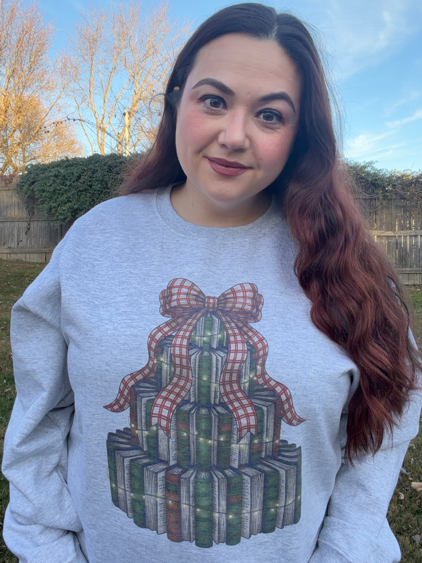 Book Christmas Tree Sweatshirt