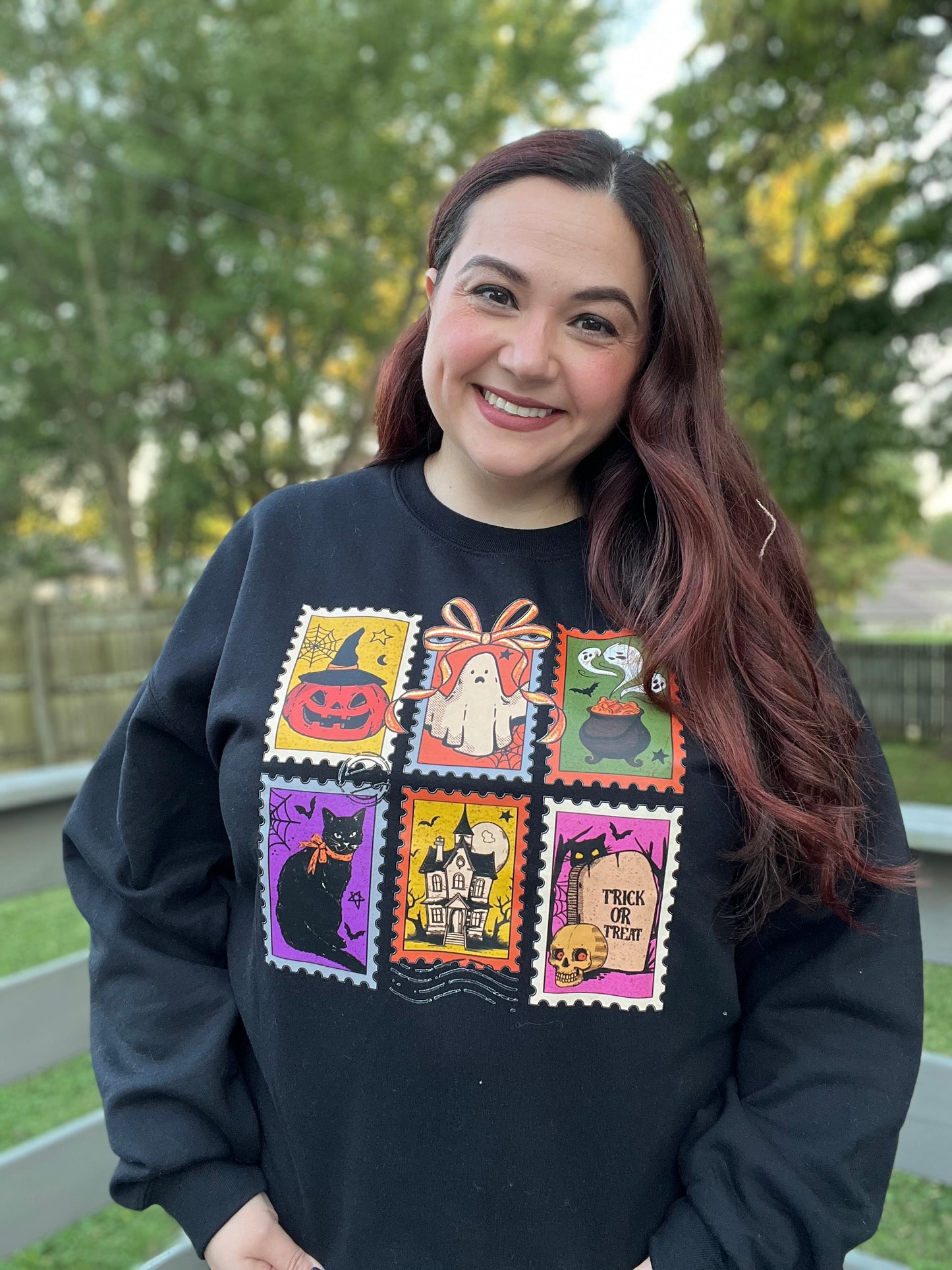 Halloween Stamps Sweatshirt