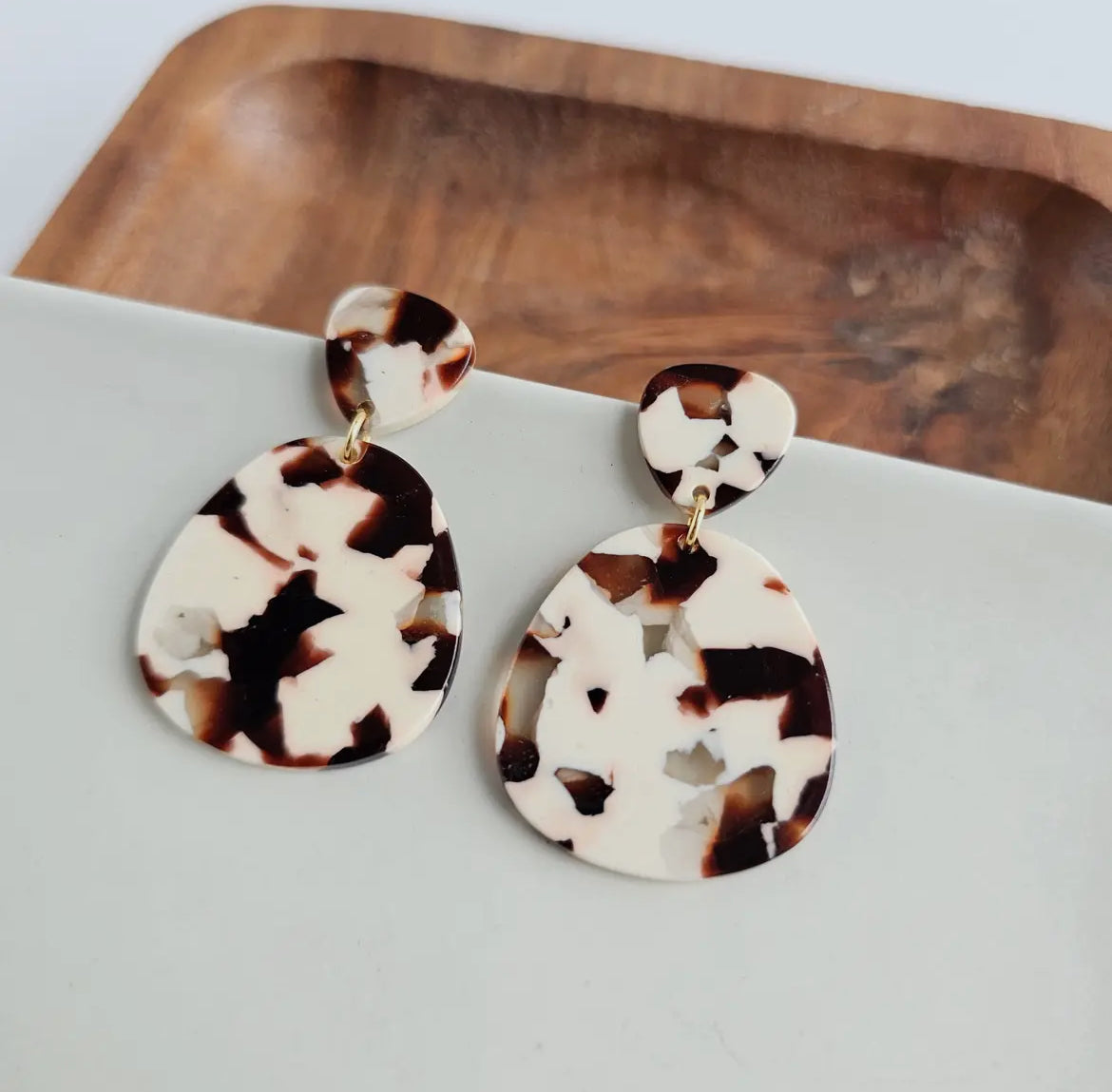 Penelope-Cowhide Earrings