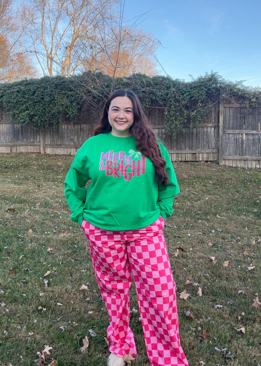 Pink Checkered Pants