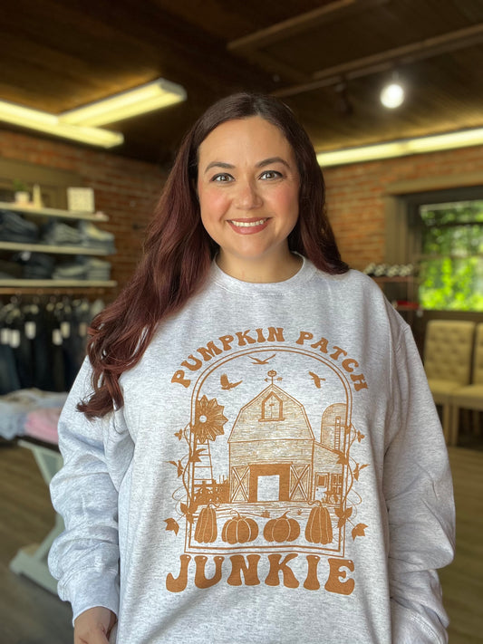 “Pumpkin Patch Junkie” Sweatshirt