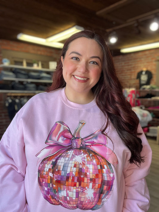 Disco Pumpkin Pink Sweatshirt