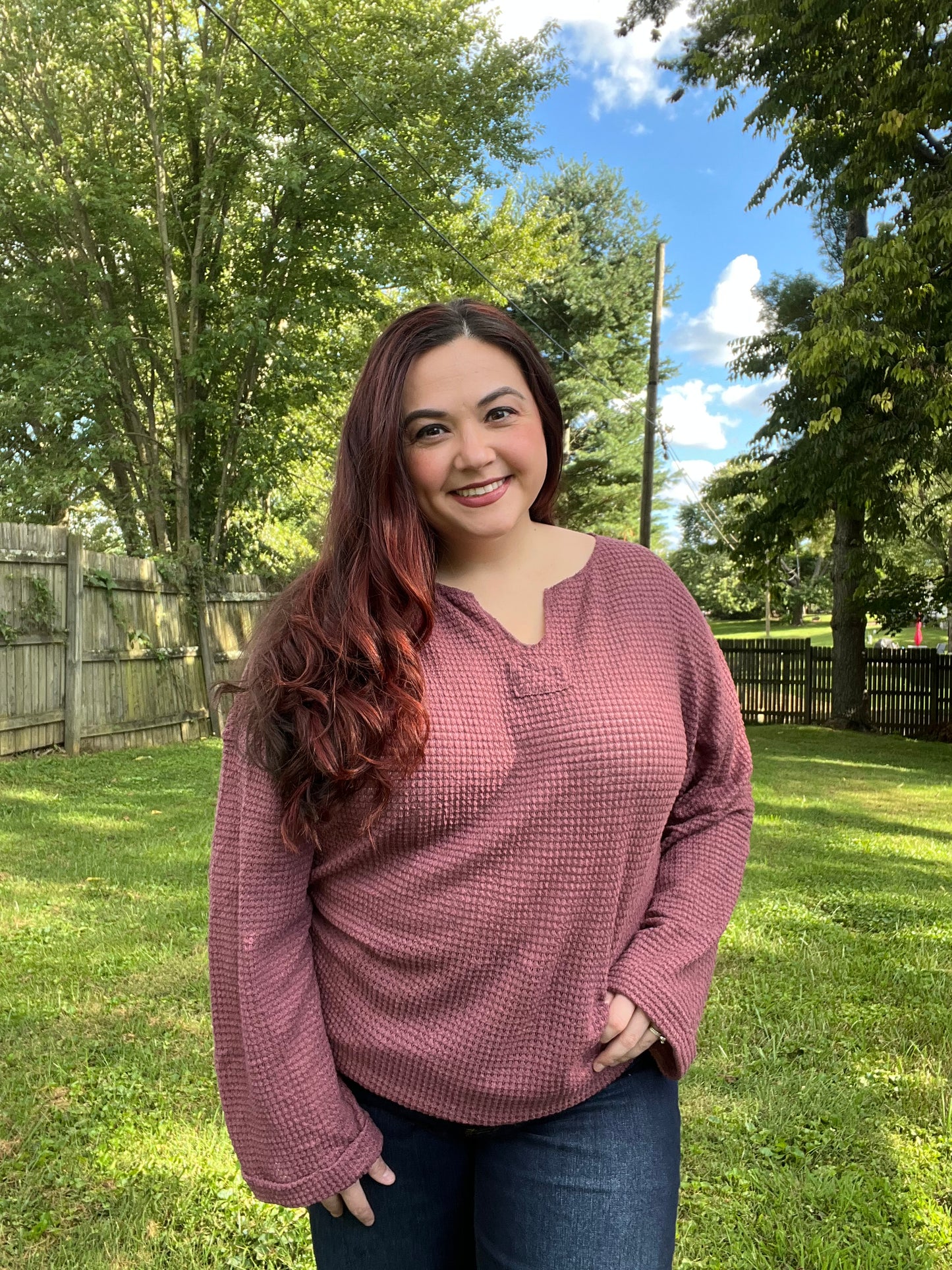 “Purple Fall Leaves” Top