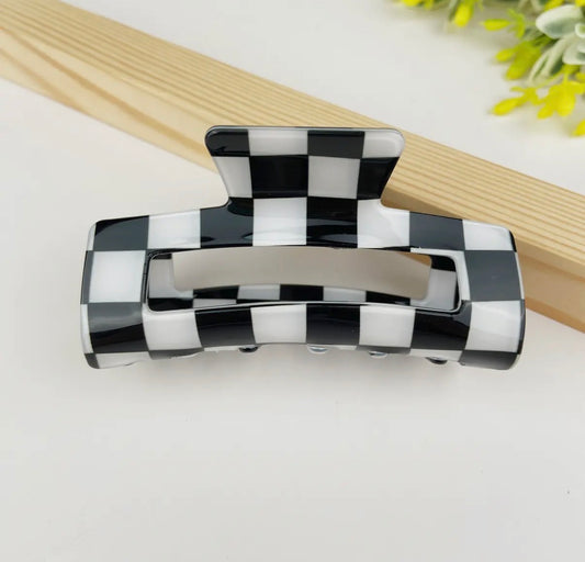 Checkered Hair Clip