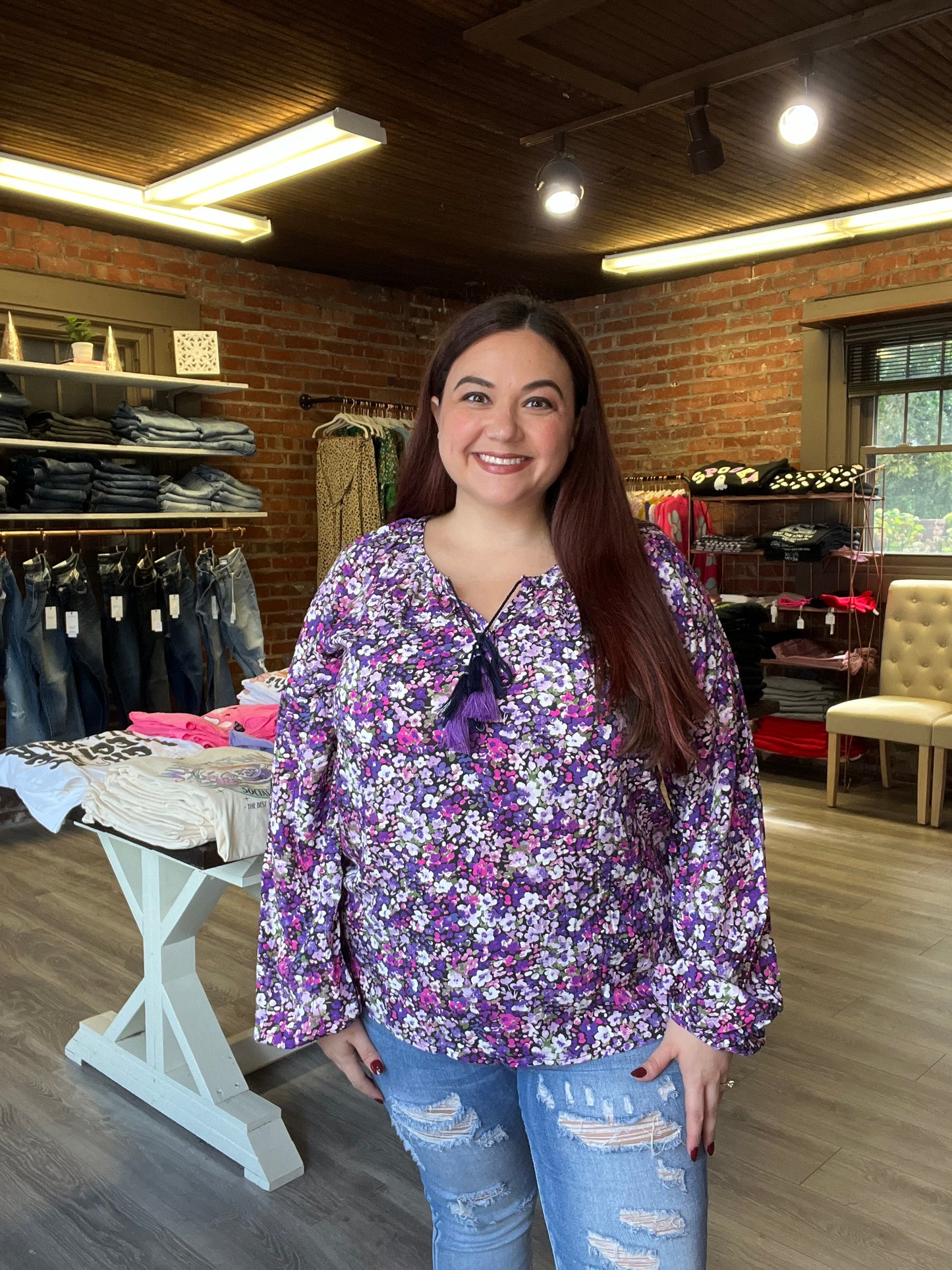 “Purple Haze” Boho Blouse