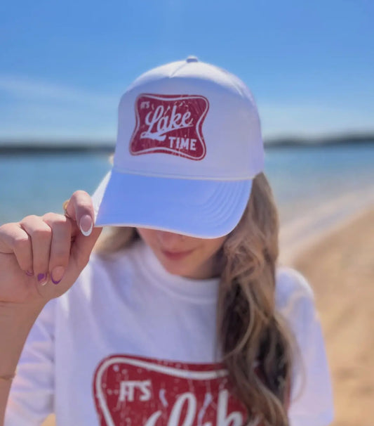 “It’s Lake Time” Trucker Hat