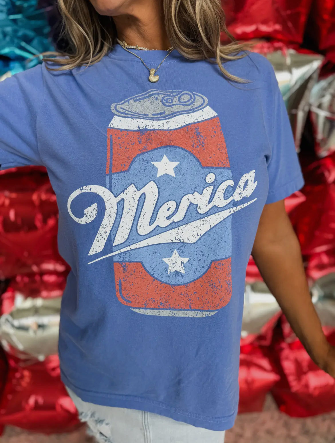 “Merica” Can Graphic Tee