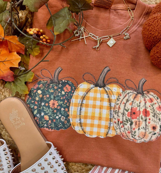 Stitched Pumpkin Graphic Tee