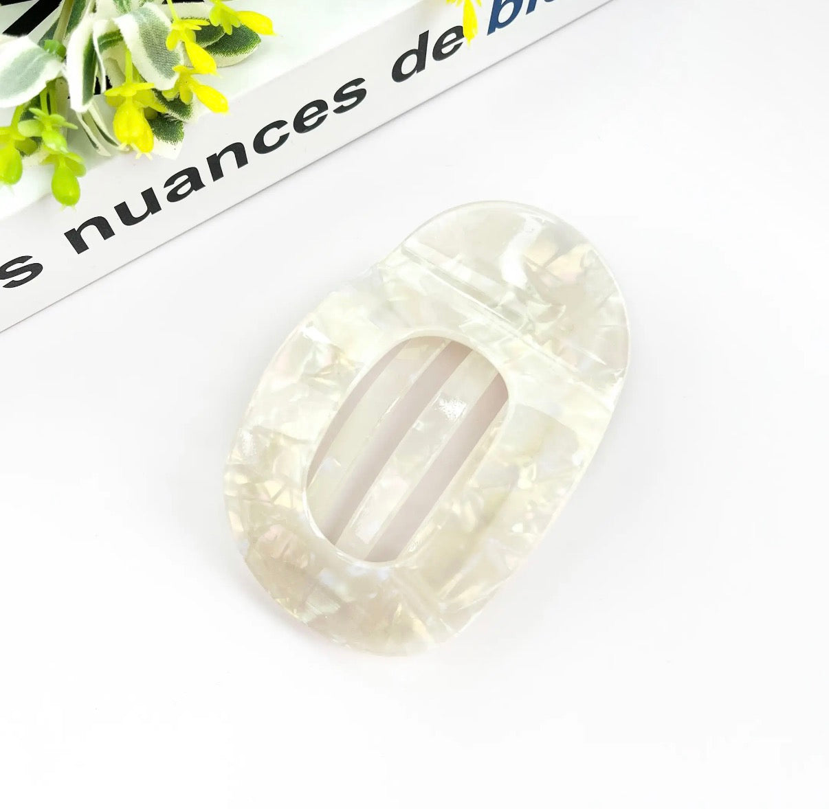 Flat Round Hair Clip